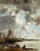 Boudin, Eugene - Laundresses on the Bankes of the Touques